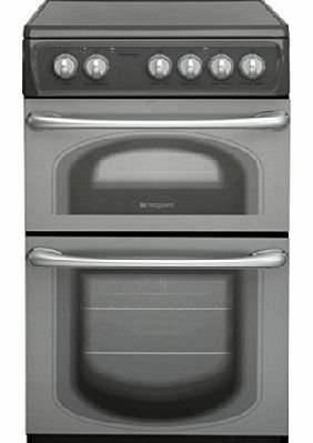 Hotpoint 50HEGS 50 Cm electric Double Oven Cooker Graphite