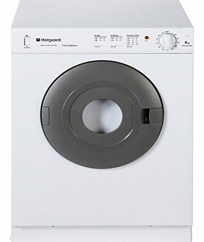 Hotpoint V4D01P 4kg Compact Freestanding Vented Tumble Dryer Polar White