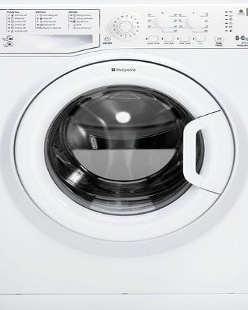 Hotpoint WDAL8640P 1400rpm 8kg AQUARIUS Washer Dryer in White A rating