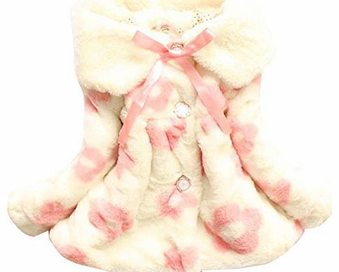 Hotportgift Baby Girls Kids Long Sleeve Cotton-padded Casual Warm Coat Outerwear (2-3 Years, black)