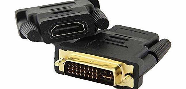 Hotportgift DVI Male to HDMI Female M-F Adapter Gold Plated Converter For HDTV New A