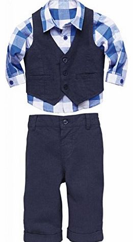 Hotportgift New Autumn Kids Childs Baby Boys Shirt   Vest   Pants Sets Suit Outfits 3PCS