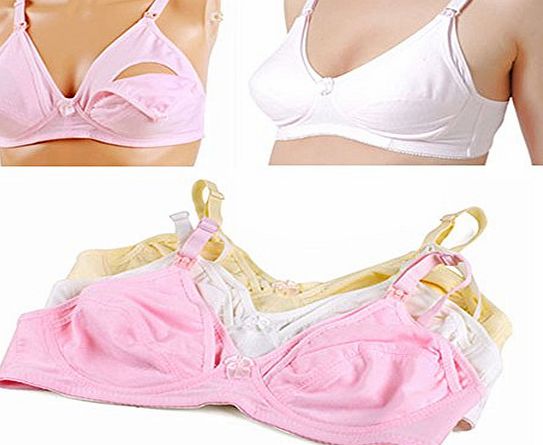 Hotsellnow4 Wire Free Nursing Maternity Breastfeeding Bra cotton 34,36,38,40 (UK38/EU85, Pink)
