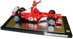 Hotwheels 1:18 Scale Ferrari F2002 ``GP France`` 5 Times World Champion - Ltd Ed 25-000 pcs - Michael Schumach