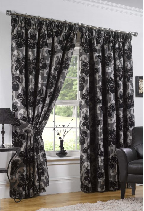 Houghton Graphite Lined Curtains