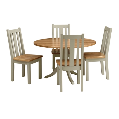 Houghton Painted Round Dining Table and 4
