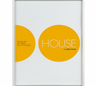 House by John Lewis Frosted Silver Photo Frames,