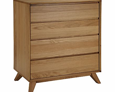 House by John Lewis Stride 4 Drawer Chest, Oak