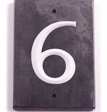 Slate Number Plaque - 6