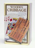 House of Marbles Folding Cribbage Set - Wooden Board and Metal Pegs
