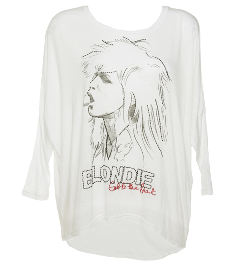 House Of The Gods Ladies White Blondie Eat To The Beat T-Shirt