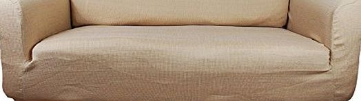 houselinen.co.uk Stretch Elastic Cover (custard-cream) for a Chesterfield style - Klippan (140-180cm) panna