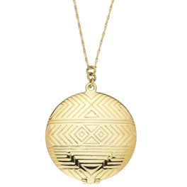Houseofharlow House of Harlow 14kt Gold Plated Medallion