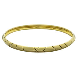 Houseofharlow House of Harlow 14kt Gold Plated Thin Stack Bangle