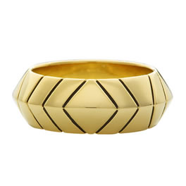 Houseofharlowfashion House Of Harlow 14kt Gold Plated Thick Stack Ring