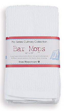 Housewares Gourmet Classics Bar Mop Towels (Set Of 6)