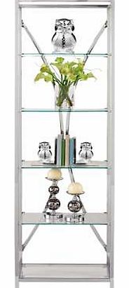 Glass  Chrome Furniture Display Unit