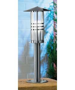 Houston Stainless Steel Pedestal Lamp