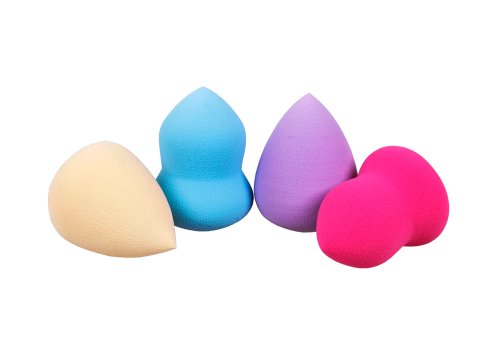 Housweety Bundle Monster 4pc Pro Beauty Flawless Makeup Blender Foundation Puff Multi Shape Sponges