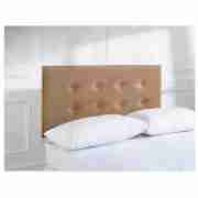 Hove King Velvet Headboard, Caramel