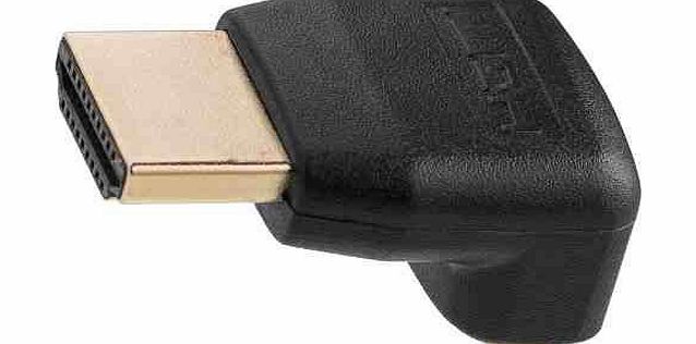 HOXO PB4212 90 Degree HDMI Bend / Right Angle Gold Plated Connector, Fast 1.4 Version High Speed With Ethernet Gold Connectors Cable for All Brands including Sony, Panasonic, Samsung, JVC, LG, Sharp,