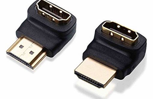 PB4231 90 Degree and 270 Degree HDMI Bend / Gold Plated Connector Set. Fast 1.4 Version High Speed With Ethernet Gold Connectors Cable for All Brands including Sony, Panasonic, Samsung, JVC, LG,