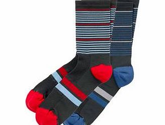Hoy Vulpine Apparel Stripe Sock Twin Pack