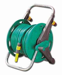 Hose Reel with 50m Hose and Fittings