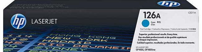 HP 126A LaserJet Toner - Cyan
