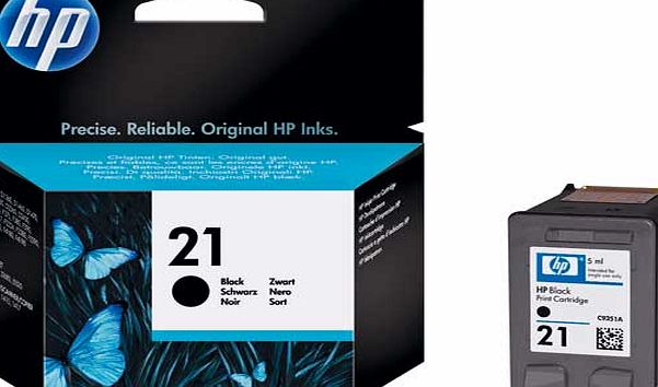 HP 21 Black Inkjet Print Cartridge