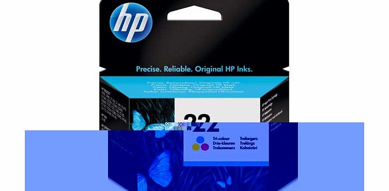 HP 22 Inkjet Print Cartridge - Tri-colour