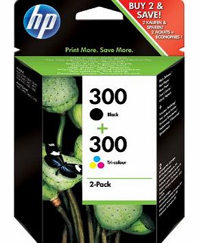 300 - Print cartridge - 1 x black and 1 x yellow, cyan, magenta - 200 pages
