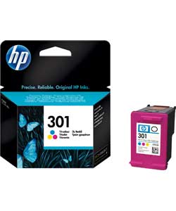 HP 301 Tri-color Ink Cartridge