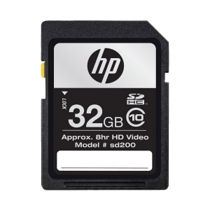 HP 32GB SD (SDHC) Card - Class 10