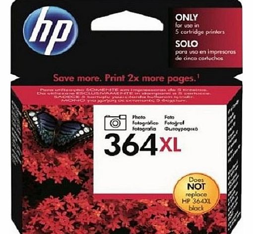 HP 364XL Photo Black Ink Cartridge/ Vivera ink (slimline cartridge)