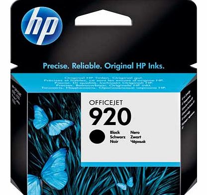 HP 920 Black Officejet Ink Cartridge