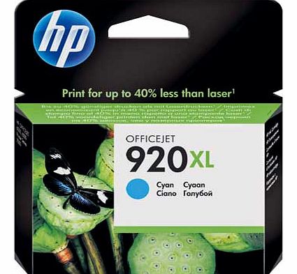 HP 920XL Cyan Ink Cartridge
