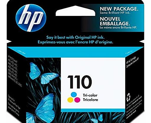 HP No.110 Tri-Color Ink Cartridge Photosmart Compact Photo Printer - Inkjet - 55 Page - Color