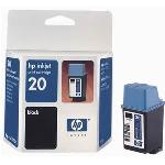 HP No.20 - C6614D 28ml Black Ink Cartridge
