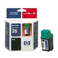 HP No.26A Black InkJet Cartridge (40ml)