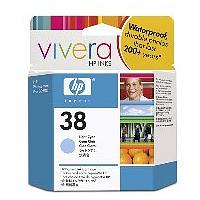 HP No.38 Light Cyan Pigment Ink Cartridge with