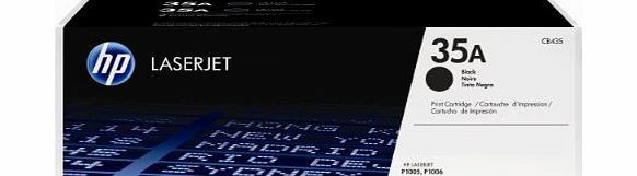 HP Original CB435A Laserjet Laser Toner Cartridge - Black