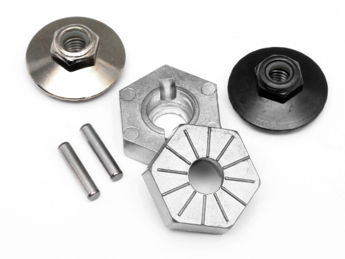 HPi 17Mm Hex Hub Set (4Pcs 2/Lock Nuts)