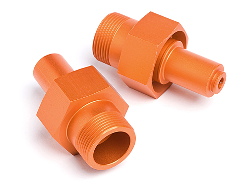 HPi 24mm Front Hex Hub Orange (2Pcs) Baja 5B SS