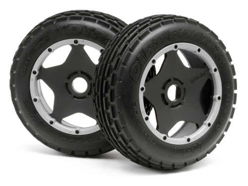 HPi Dirt Buster Rib Tire (Med) Fr With Wheel Black