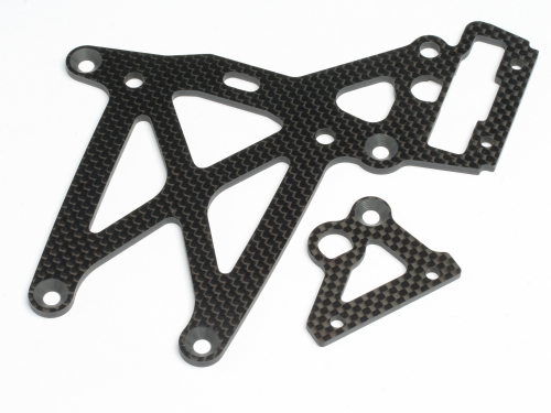 HPi Rear Upper Plate Set Woven Graphite Baja 5B