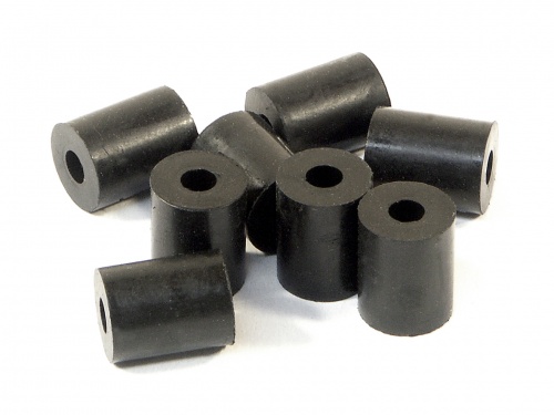 HPi Rubber Tube 3x8x10mm (Black/8Pcs)(Bump Stop)