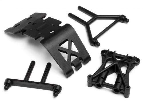 HPi Skid Plate/Shock Tower Set E-Savage