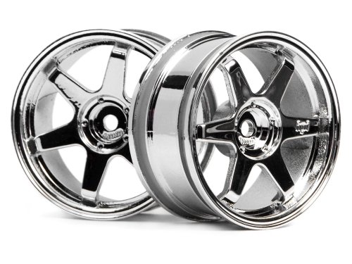 Hpi TE37 Wheel 26mm Chrome (3mm Offset)