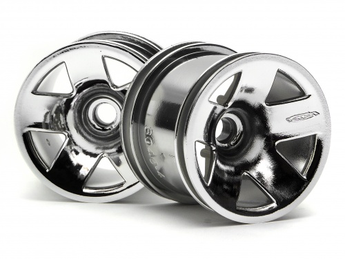 Hpi Type F5 Truck Wheel (Chrome) (Front)